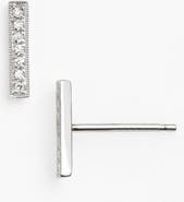 Dana Rebecca Designs Sylvie Rose Diamond Bar Stud Earrings