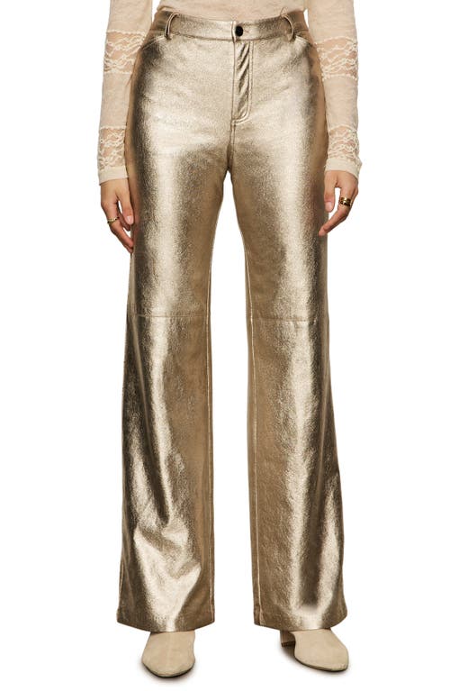 Sanctuary Candence Straight Leg Pants In Gold
