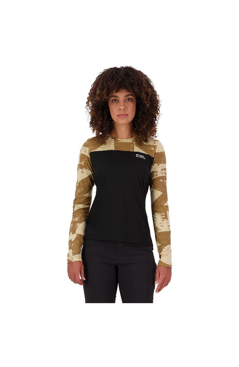 Mons Royale Diversion Merino Long-Sleeve Bike Jersey - Women's, Main, color, Mr Grunge/Black