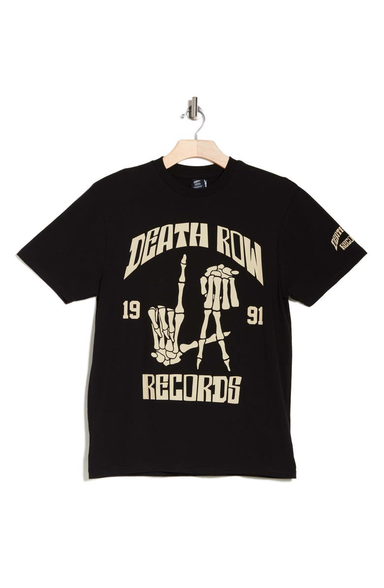 DEATH ROW RECORDS LA Skeleton Hands Death Row Records Graphic T-Shirt, Alternate, color,