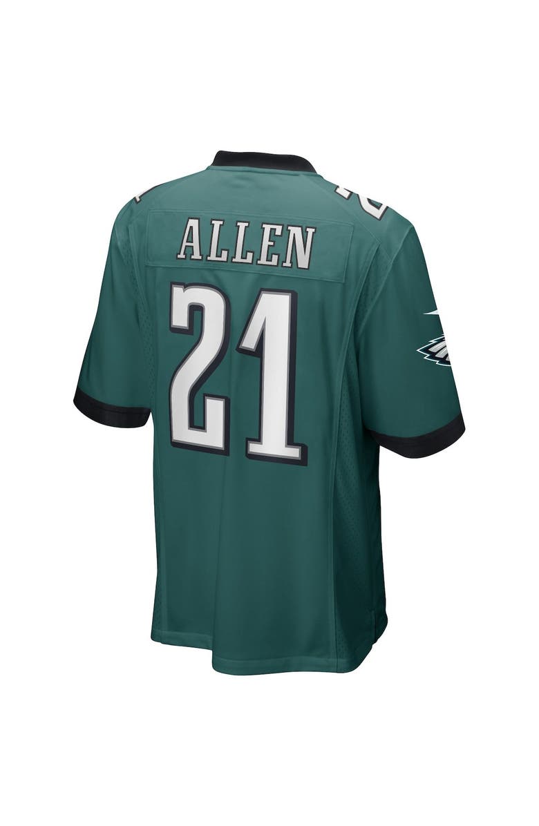 Nike Men's Nike Eric Allen Midnight Green Philadelphia Eagles Game Retired Player Jersey, Alternate, color, 