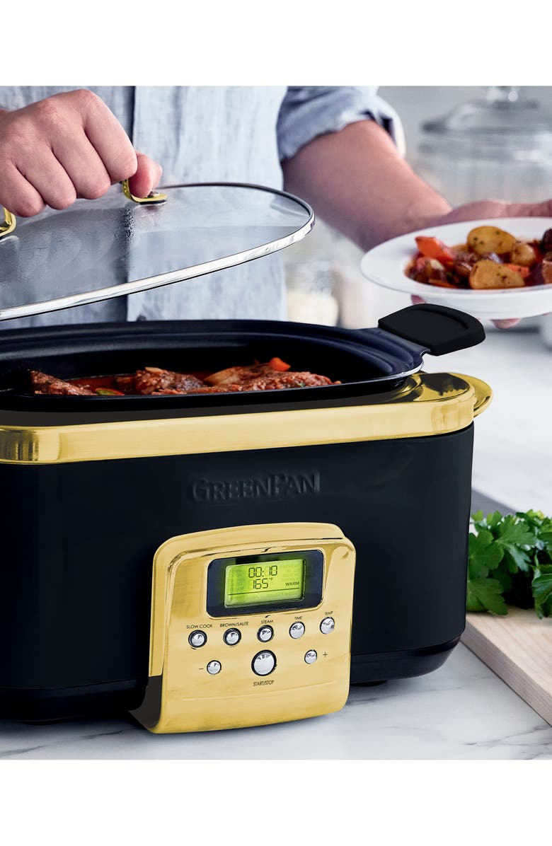 GreenPan Elite Reserve 6-Quart Slow Cooker, Alternate, color,