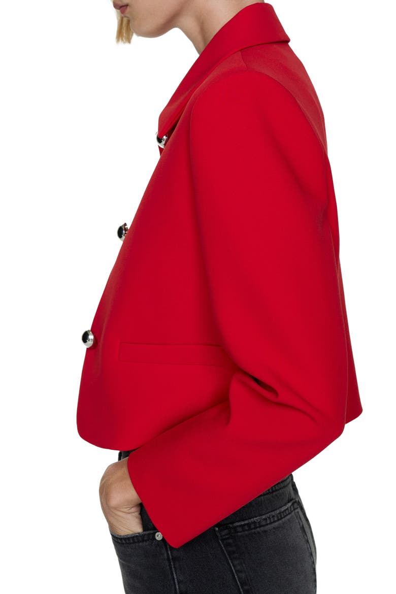 Crop Jacket, Alternate, color, RED