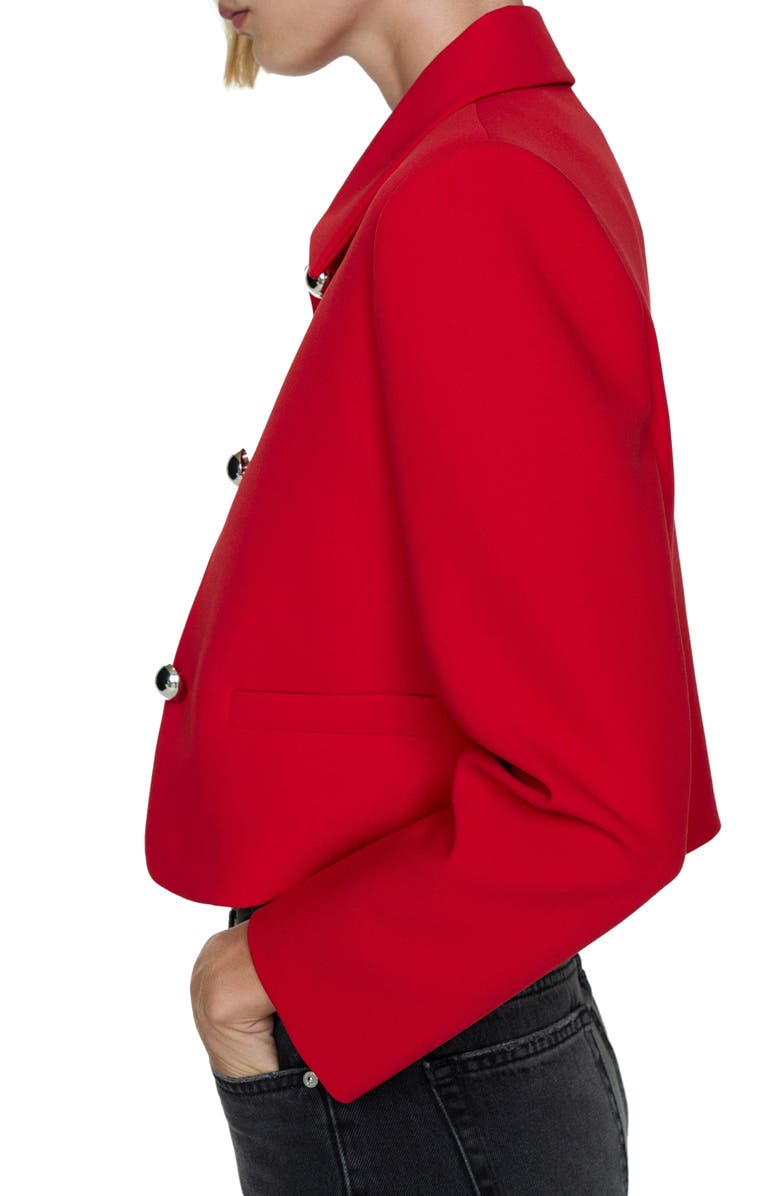 MANGO Crop Jacket, Alternate, color,