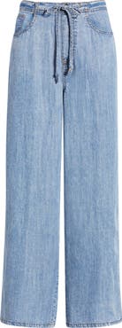 beachlunchlounge Cass Chambray Drawstring Pants