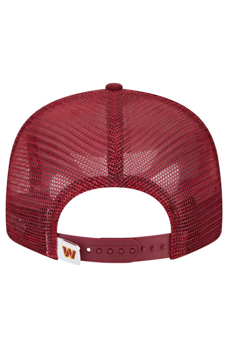 New Era Men's New Era Burgundy Washington Commanders  Main Trucker 9FIFTY Snapback Hat, Alternate, color, Burgundy