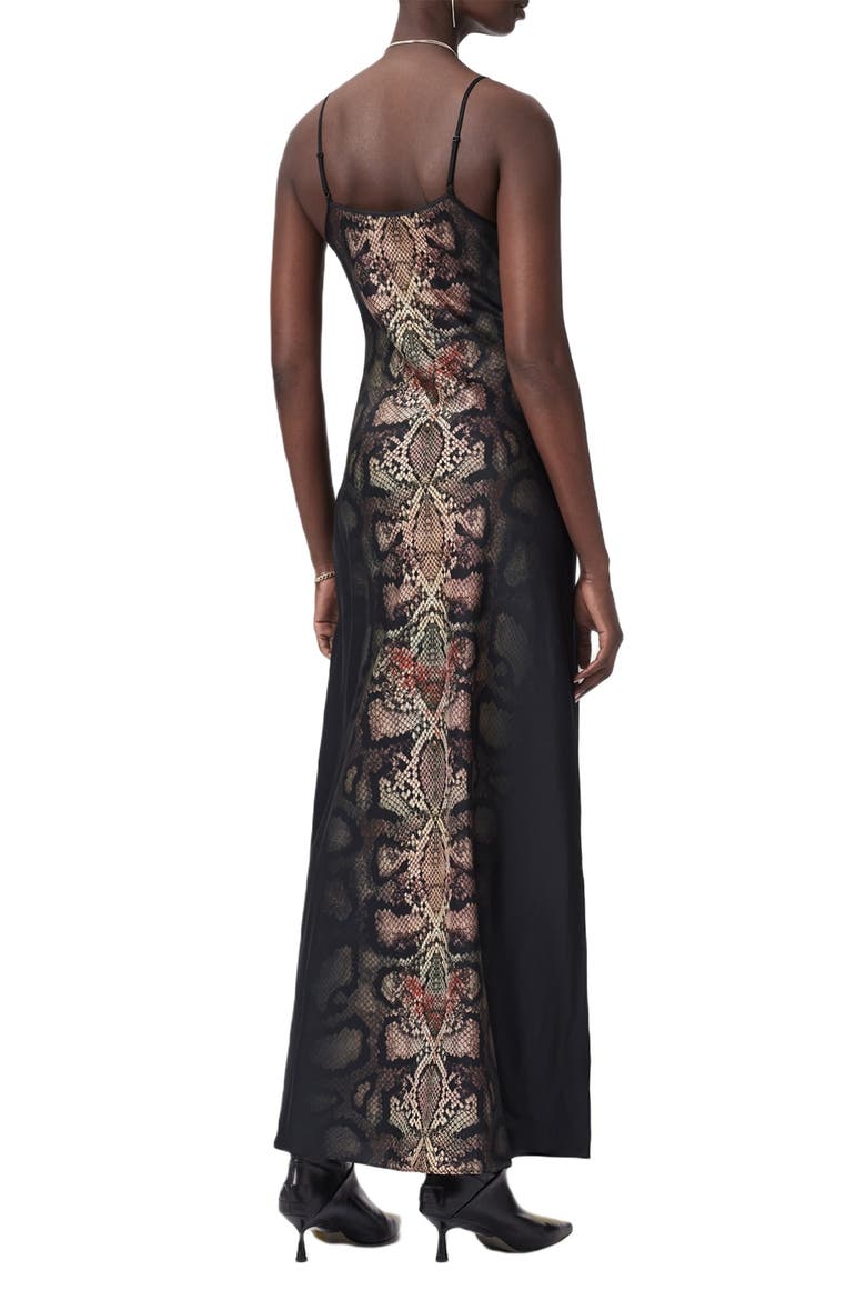 Bryony Snakeskin Print Slipdress, Alternate, color, OPHIS BLACK