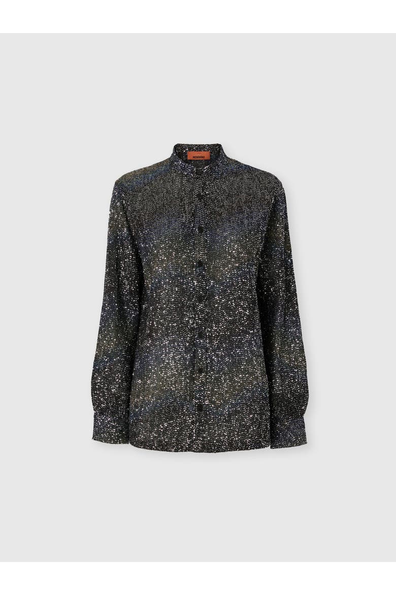 Oversized Shirt With Sequin Applications, Main, color, Multicoloured