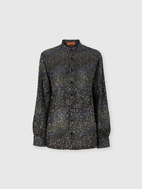 Oversized Shirt With Sequin Applications