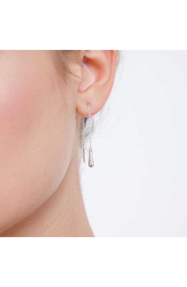 Lucy Quartermaine Short Feeder Drop Earrings, Alternate, color, Sterling Silver