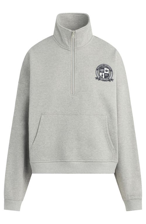 Shop Favorite Daughter The Coaches Half-zip Sweatshirt In Heather Grey
