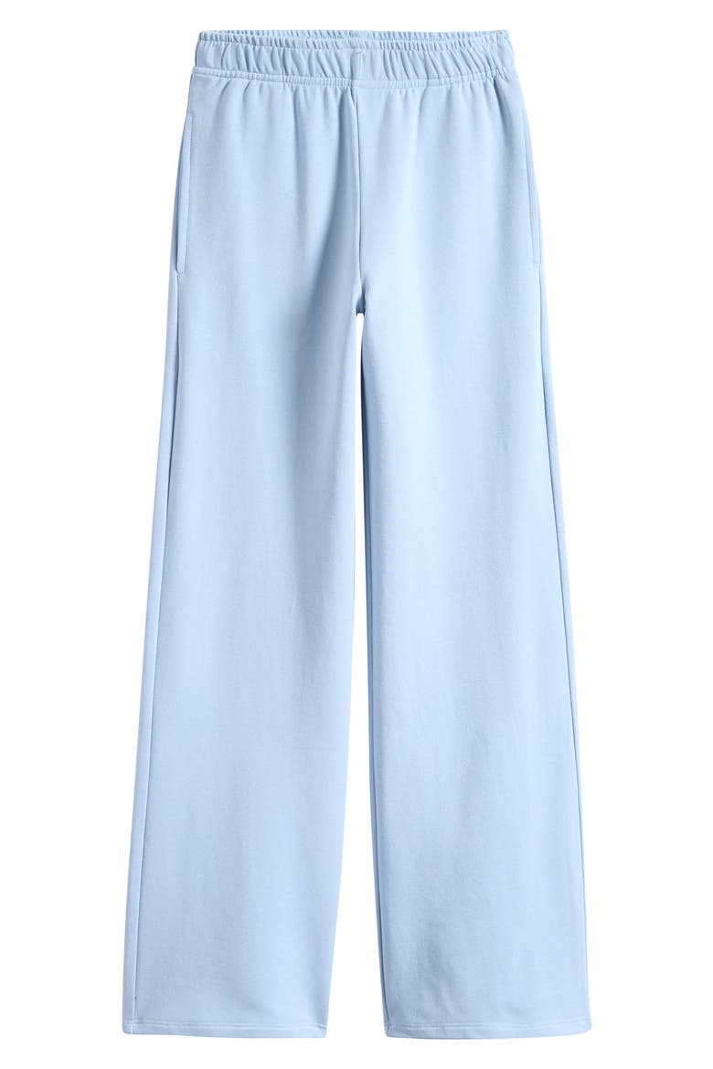 Kids' Wide Leg French Terry Pants, Main, color, SALTWATER TAFFY
