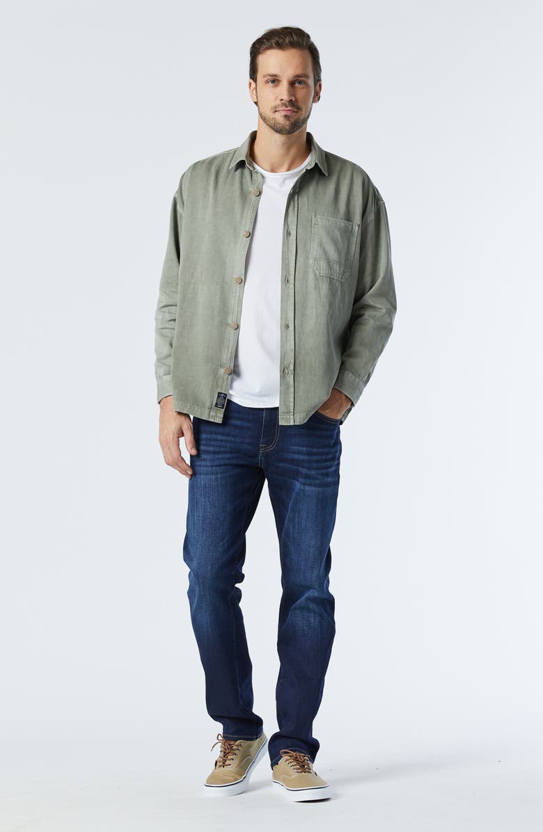 Mavi Jeans Zach Straight Leg Jeans, Alternate, color, Dark Blue Nashville