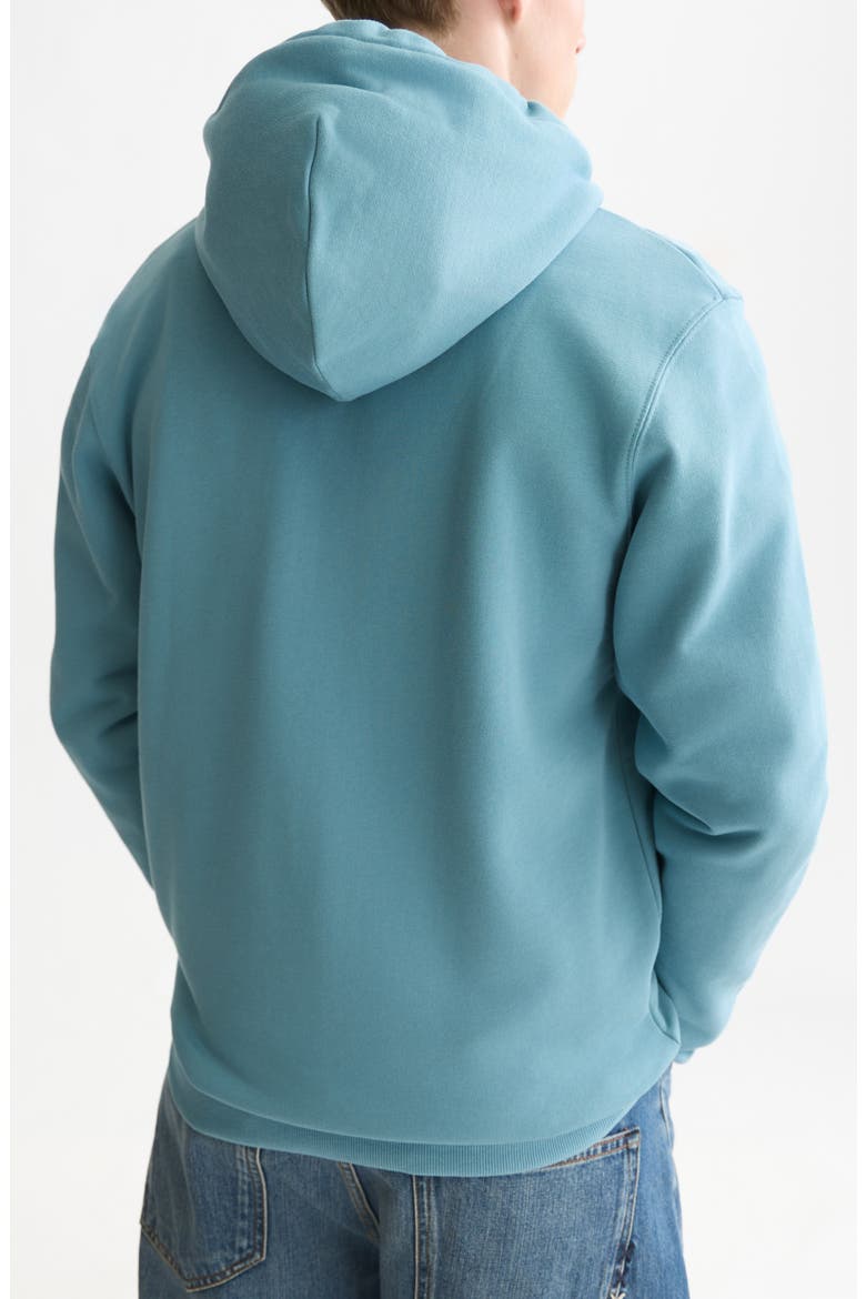 Logo Badge Full Zip Hoodie, Alternate, color, ADRIATIC BLUE