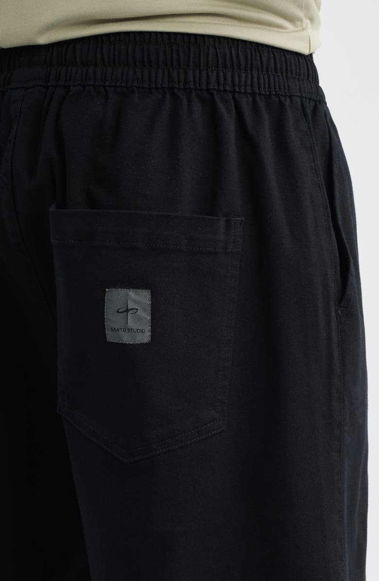 SANTO STUDIO Peninsula Forever Drawstring Shorts, Alternate, color, Black