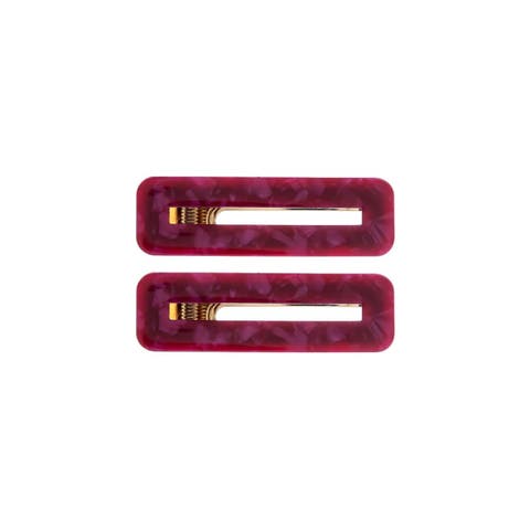 Rectangle Cutout Hair Clip Set