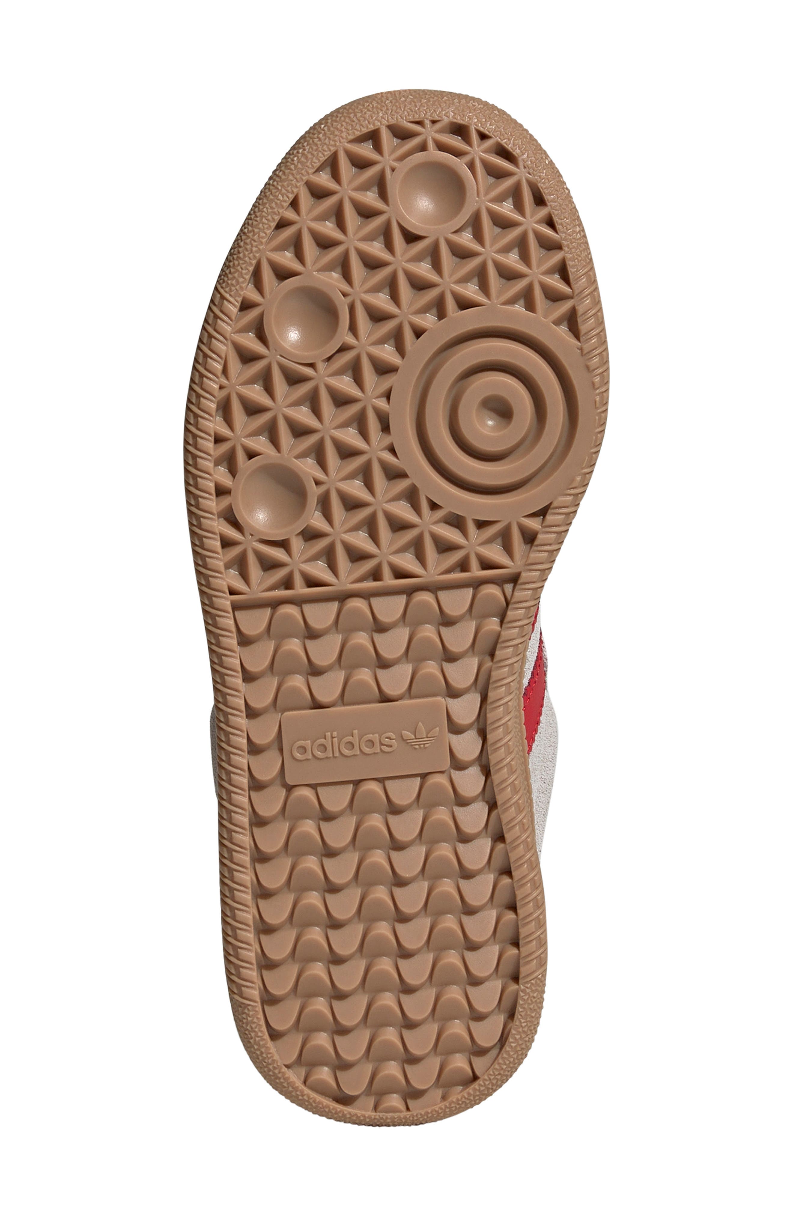 adidas Kids
 Samba XLG Sneaker, Alternate, color, Grey/ Better Scarlet/ Gum