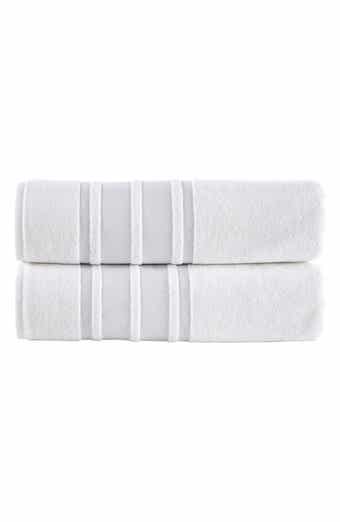 Brooks Brothers Contrast Boarder 2-Piece Towel Set