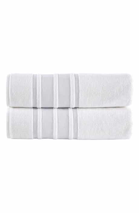 Brooks Brothers Contrast Boarder 2-Piece Towel Set