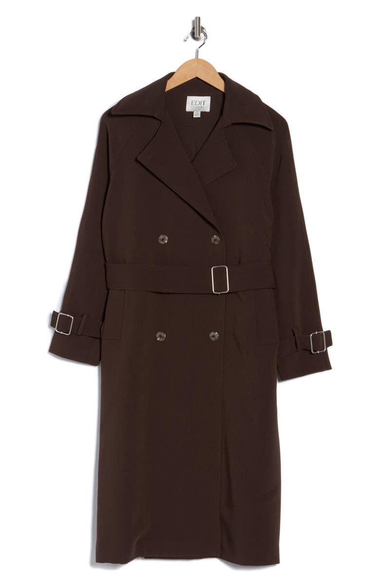 JASON WU Oversize Trench Coat, Alternate, color, Chocolate