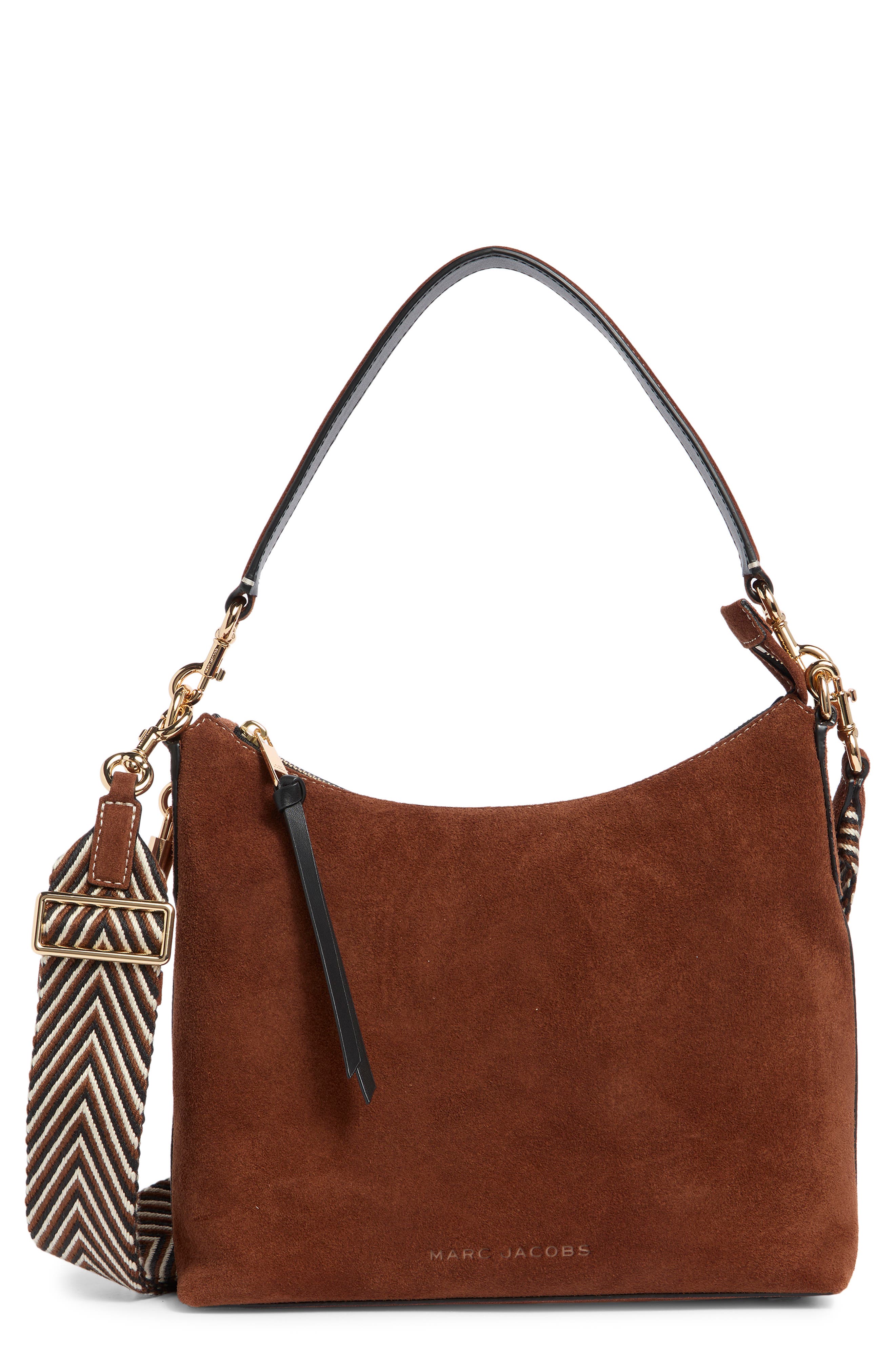 Marc Jacobs Drifter Suede Leather Large Hobo Bag, Main, color, 