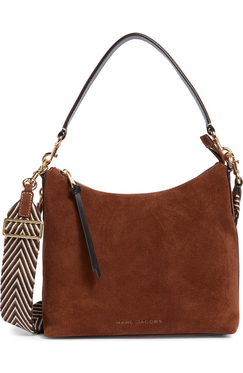 Marc Jacobs Drifter Suede Leather Large Hobo Bag, Main, color,