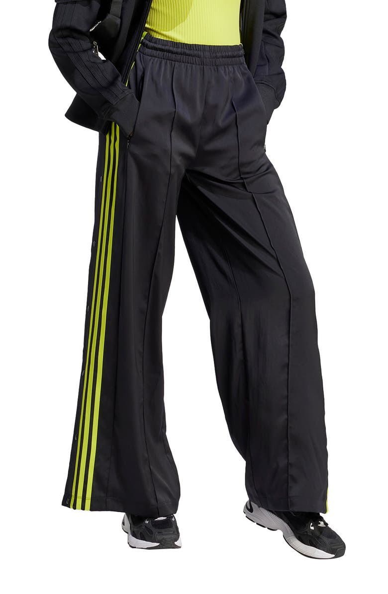 adidas Originals Adibreak Wide Leg Satin Track Pants, Main, color,