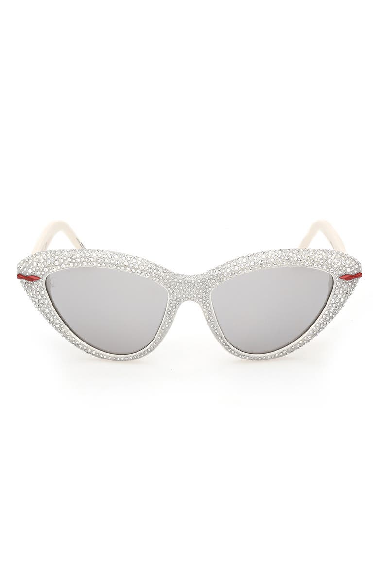 Christian Louboutin 56mm Cat Eye Sunglasses, Main, color,
