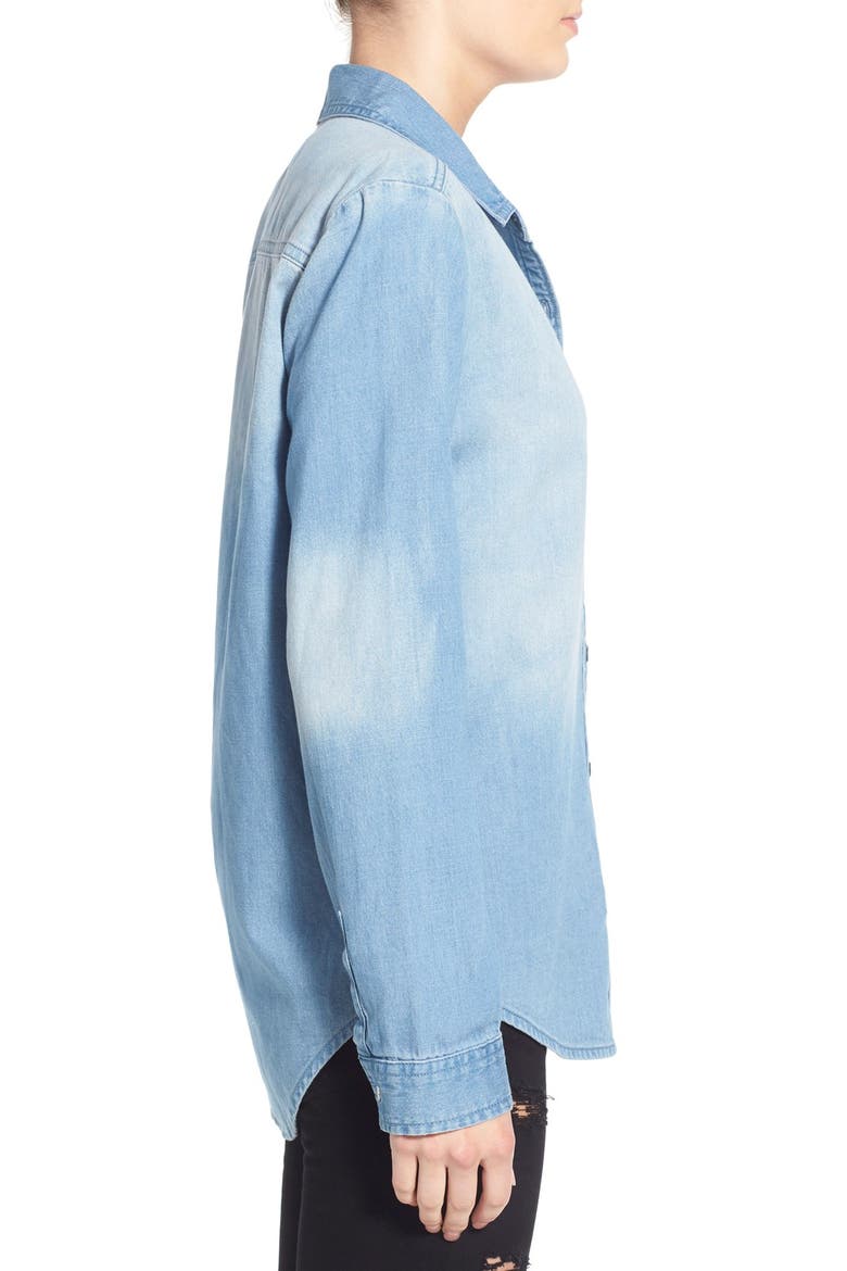 Cotton Chambray Shirt, Alternate, color, BOHO WASH