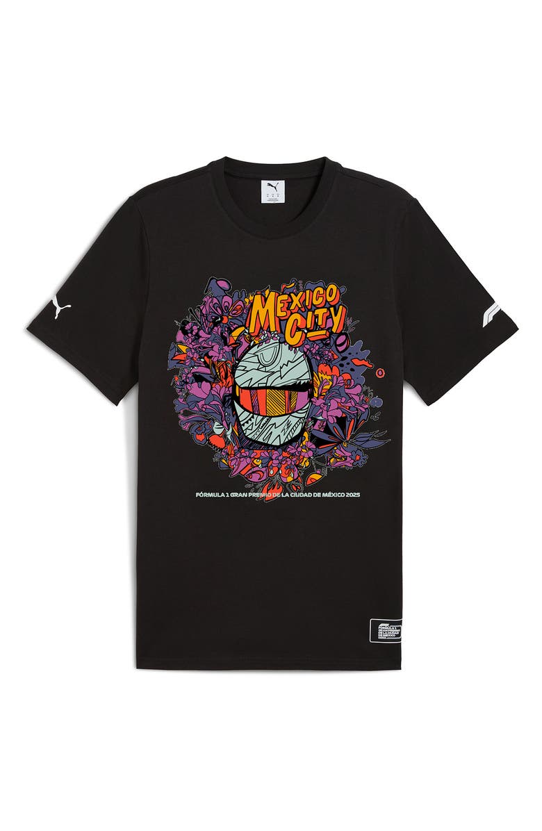 PUMA F1 Mexico Cotton Graphic T-Shirt, Main, color, Puma Black