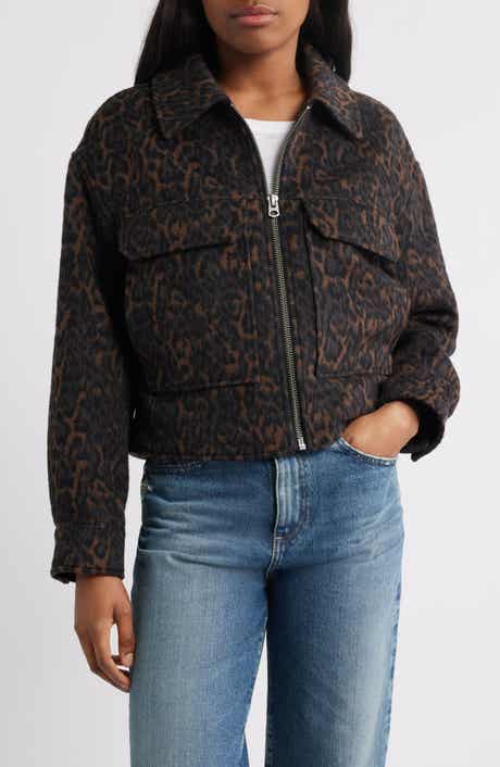 Lucky Brand Zip Front Crop Jacket