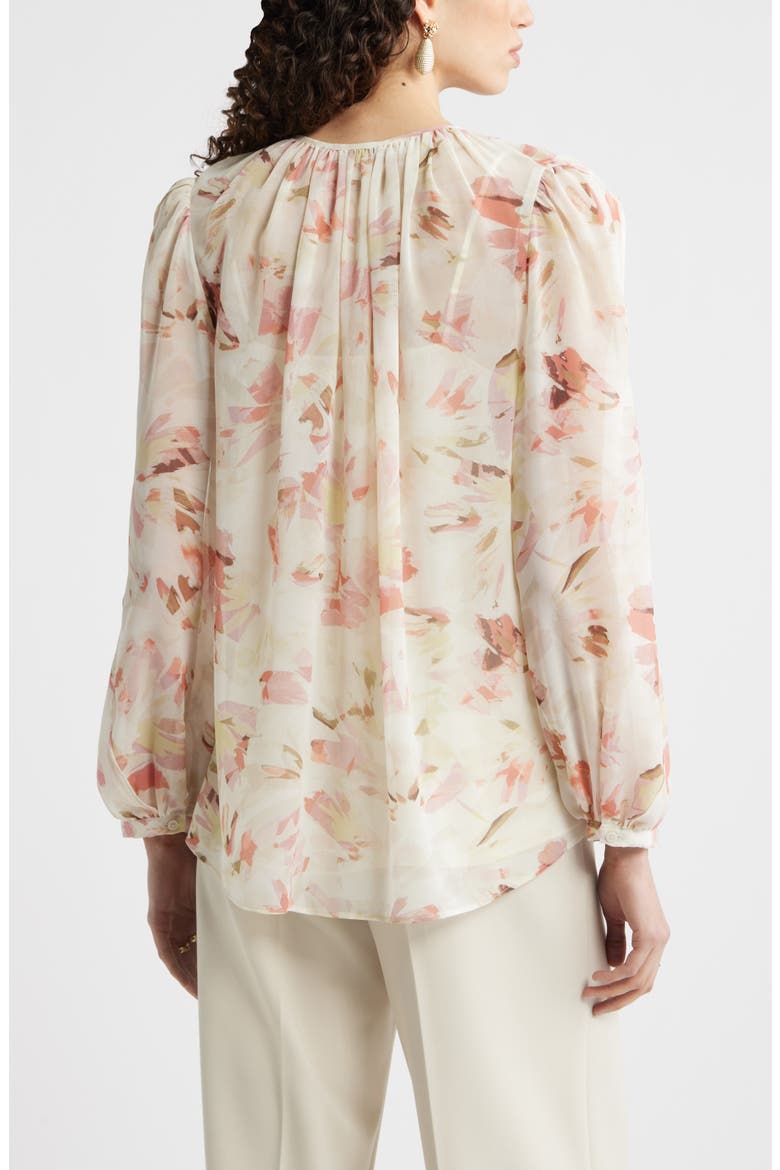 Split Sleeve Top, Alternate, color, IVORY-PINK CANVAS BLOOM