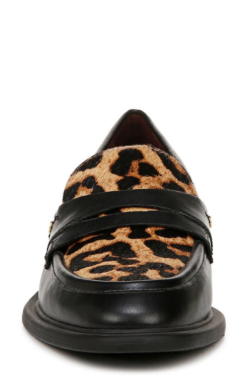 Franco Sarto Womens Animal Print Faux Leather Loafers In Multi