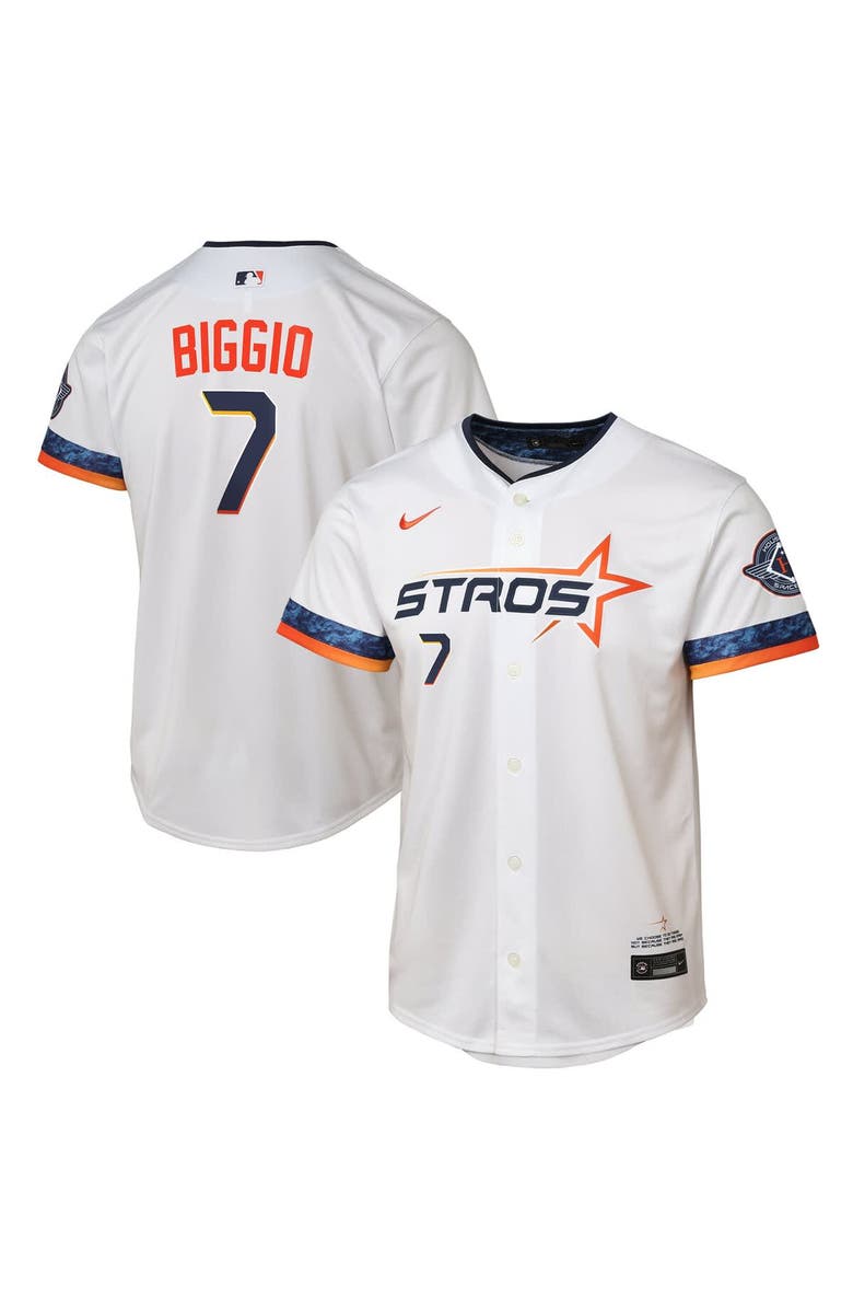 Nike Youth Nike Craig Biggio White Houston Astros 2025 City Connect Limited Player Jersey, Main, color, White