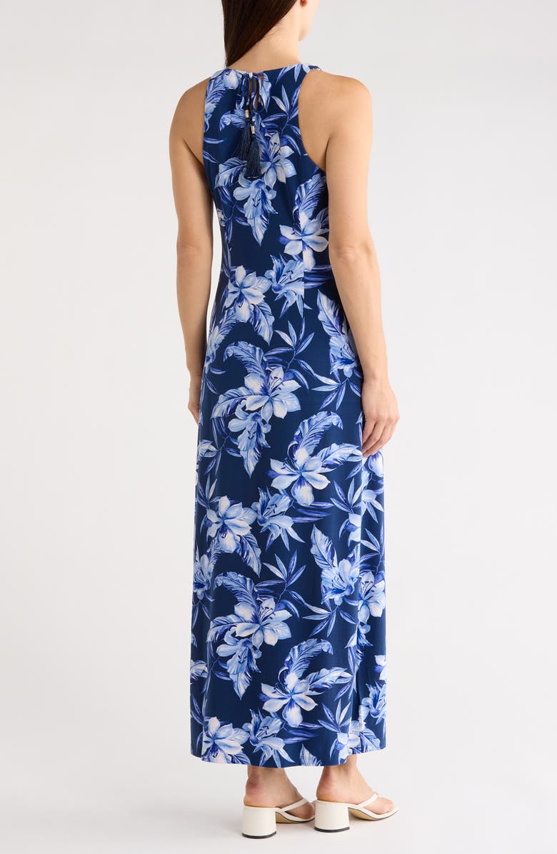 Tommy Bahama Jasmina Fleur Bay Maxi Dress, Alternate, color, Island Navy