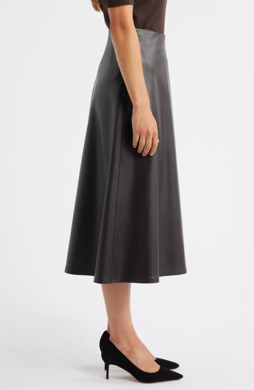Anne Klein Womens Flared Pull On Midi Skirt P Xxs Xxl In Brown