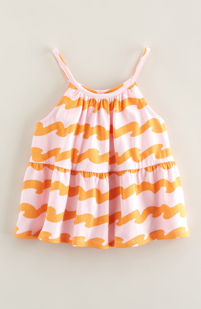 Tucker + Tate Kids' Cotton Tiered Camisole, Alternate, color, Pink Shade Wave Stripe