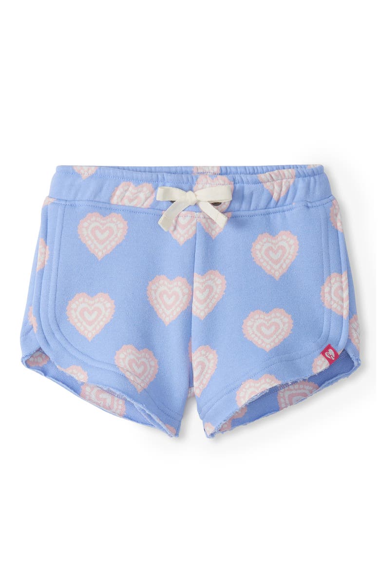 Kids' Heart Burst Drawstring Shorts, Main, color, BLUE