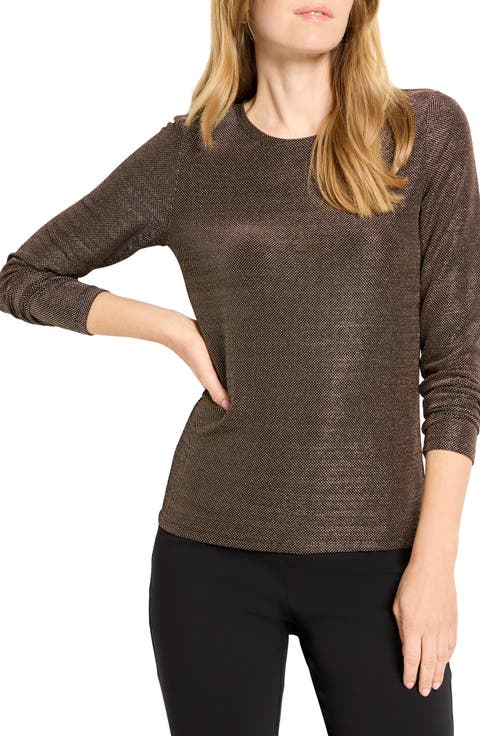 Diamonte Long Sleeve Knit Top