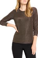 NIC+ZOE Diamonte Long Sleeve Knit Top