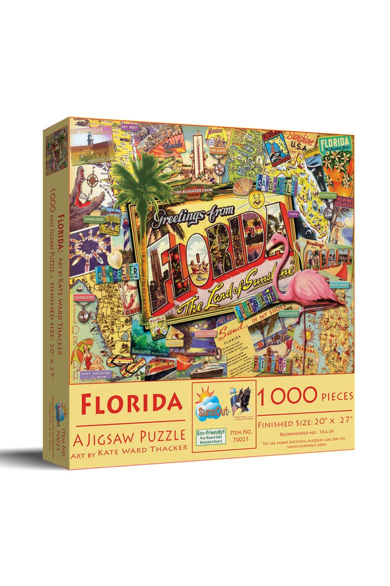 Florida 1000 piece Jigsaw Puzzle for Adults, Main, color, Multicolor