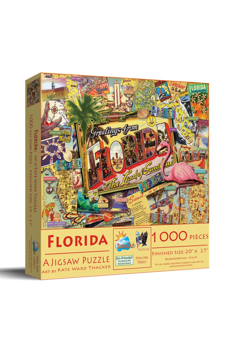 Sunsout Florida 1000 piece Jigsaw Puzzle for Adults, Main, color, Multicolor