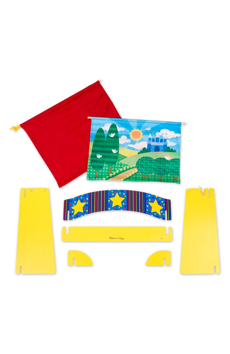 Melissa & Doug Tabletop Puppet Theatre & Puppets Toy Set, Alternate, color, 