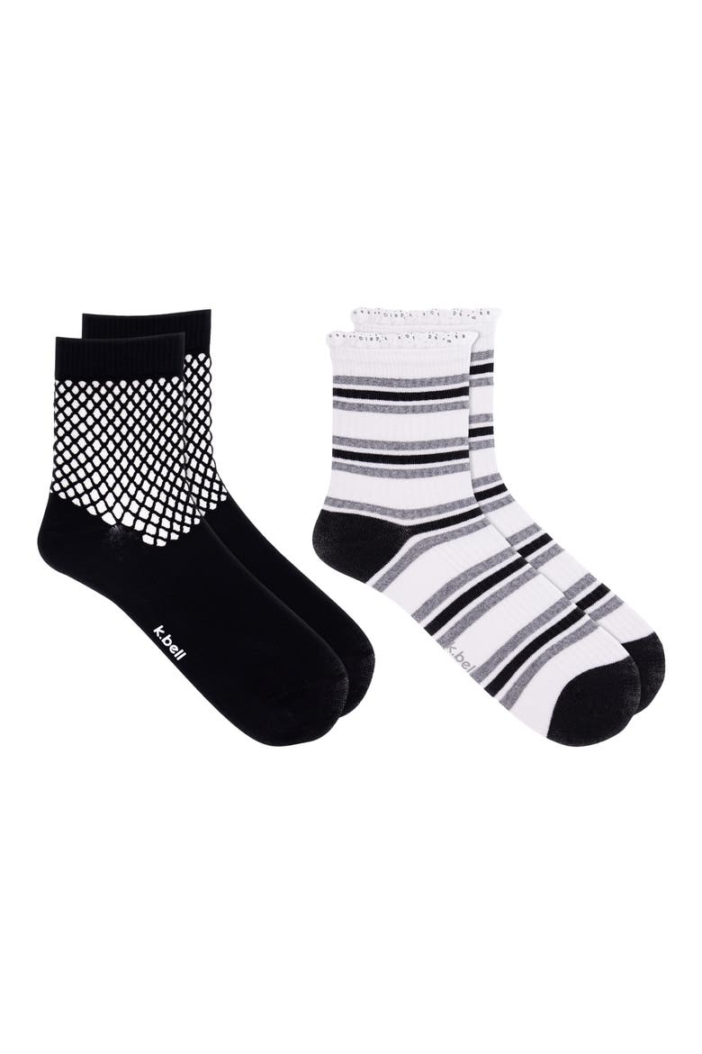 Assorted 2-Pack Cotton Blend Crew Socks, Main, color, ASST
