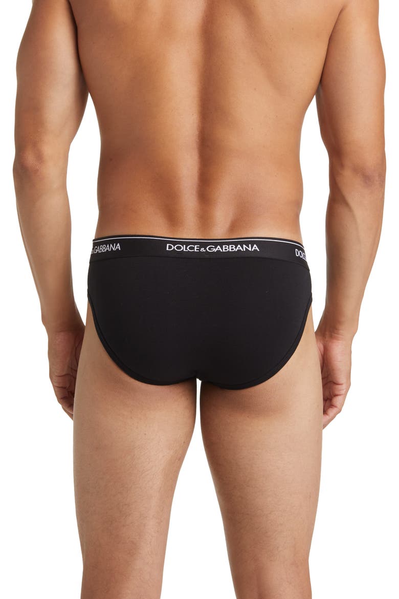 2-Pack Logo Waist Briefs, Alternate, color, BLACK