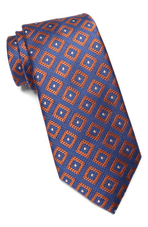 Consort Diamond Print Silk Blend Tie