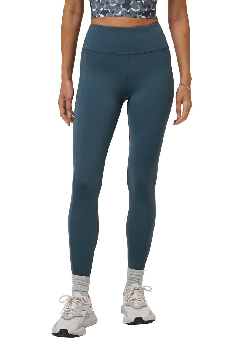 Moveknit Bonded Pocket Leggings, Main, color, DARK SLATE