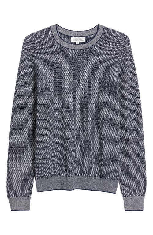 Nordstrom Texture Cotton & Cashmere Sweater In Gray