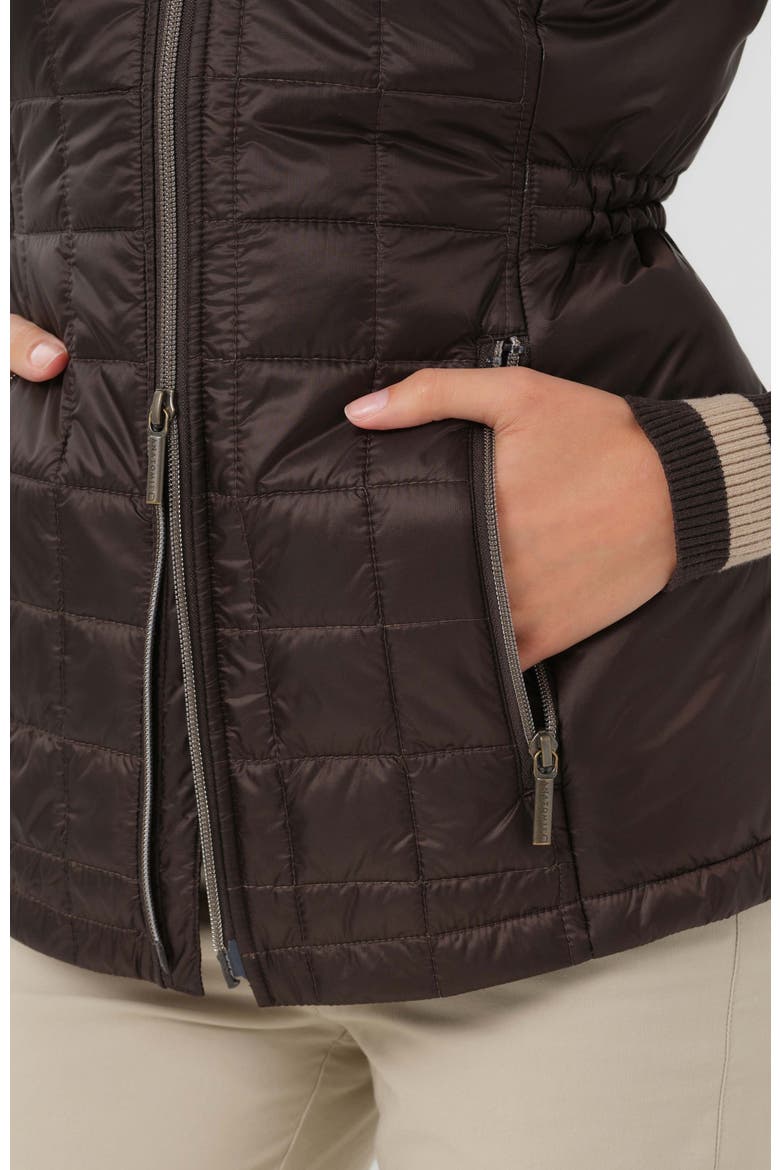 Hooded Montreal Quilted Vest with Removable Hood, Alternate, color, Espresso