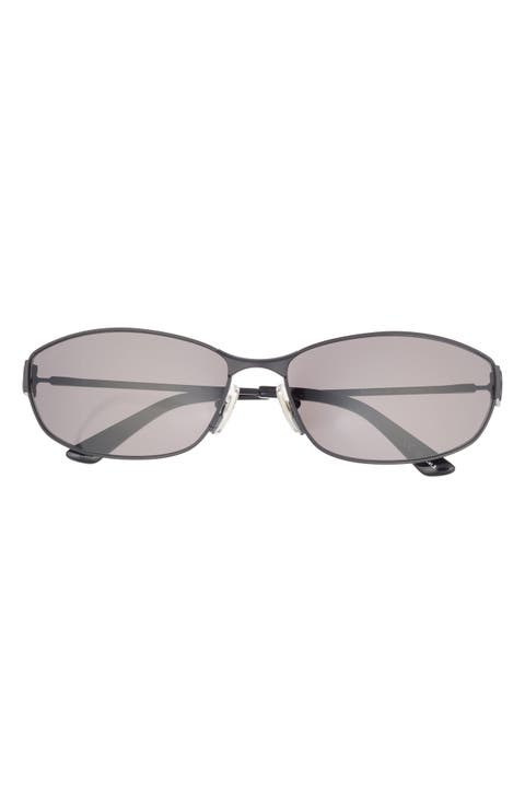 65mm Oversize Oval Sunglasses